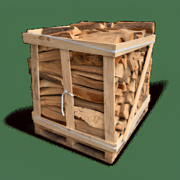 Palette de bûches 50 cm Premium – 1,3 stères rangés sec étuvé