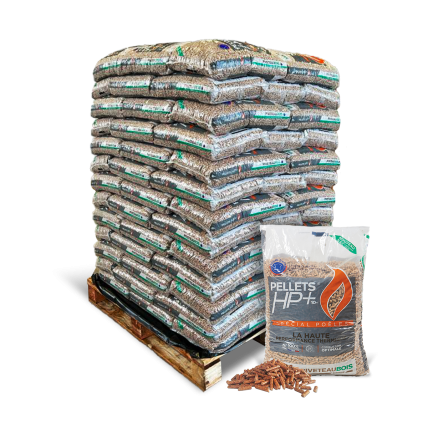 Pellets de madera HP+ – Piveteau – 104 sacos de 10 kg