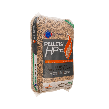 Pellets de madera HP+ – Piveteau – palé de 60 sacos de 15 kg
