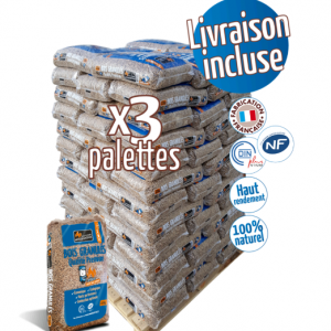 Palet de pellets de madera NATURE PELLETS (84 sacos de 15kg)