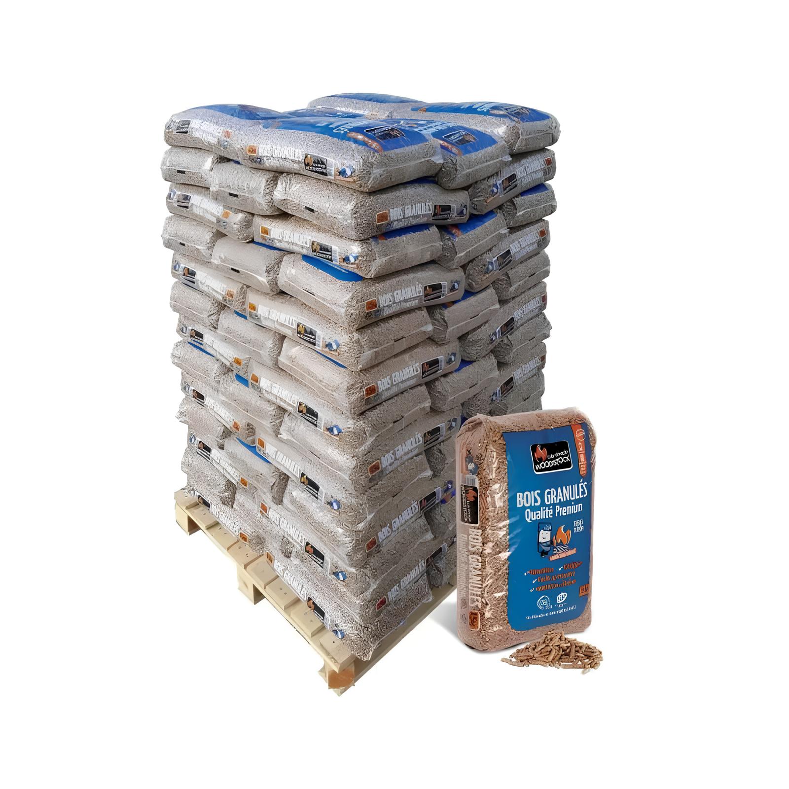 Palette de granulés WOODSTOCK (66 sacs de 15 kg)