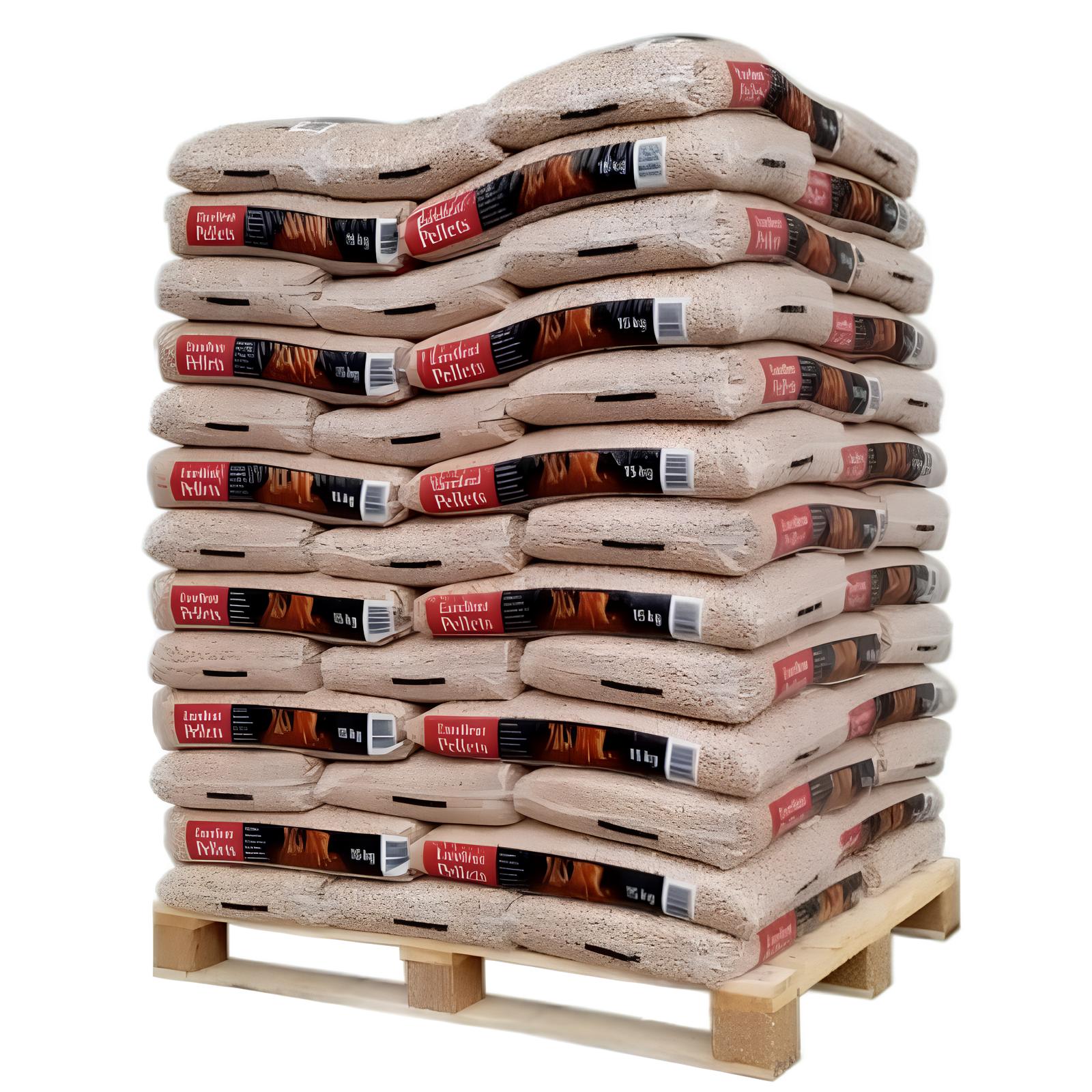 Trois palettes de granulés WOODSTOCK (198 sacs de 15 kg)