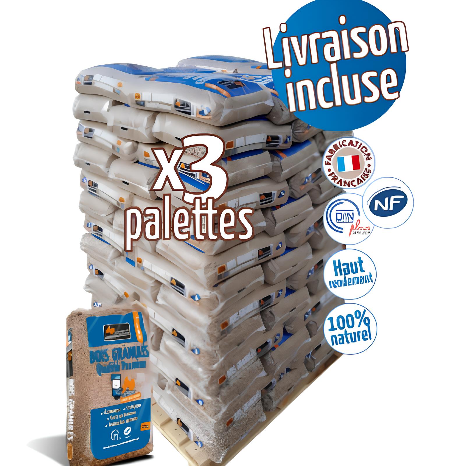 Palette de granulés Nature Pellets – 84 sacs de 15 kg