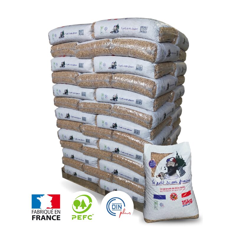 Pellet Le petit scieur français – Palet de 65 sacos de 15 kg