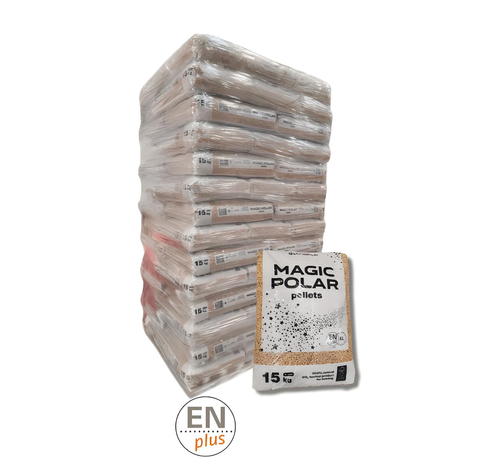 Palette de granulés Magic Polar ENplus A1 – 70 sacs de 15 kg