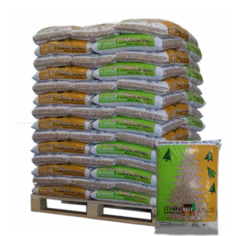Pellets Starforest – Palet de 70 sacos de 15 kg