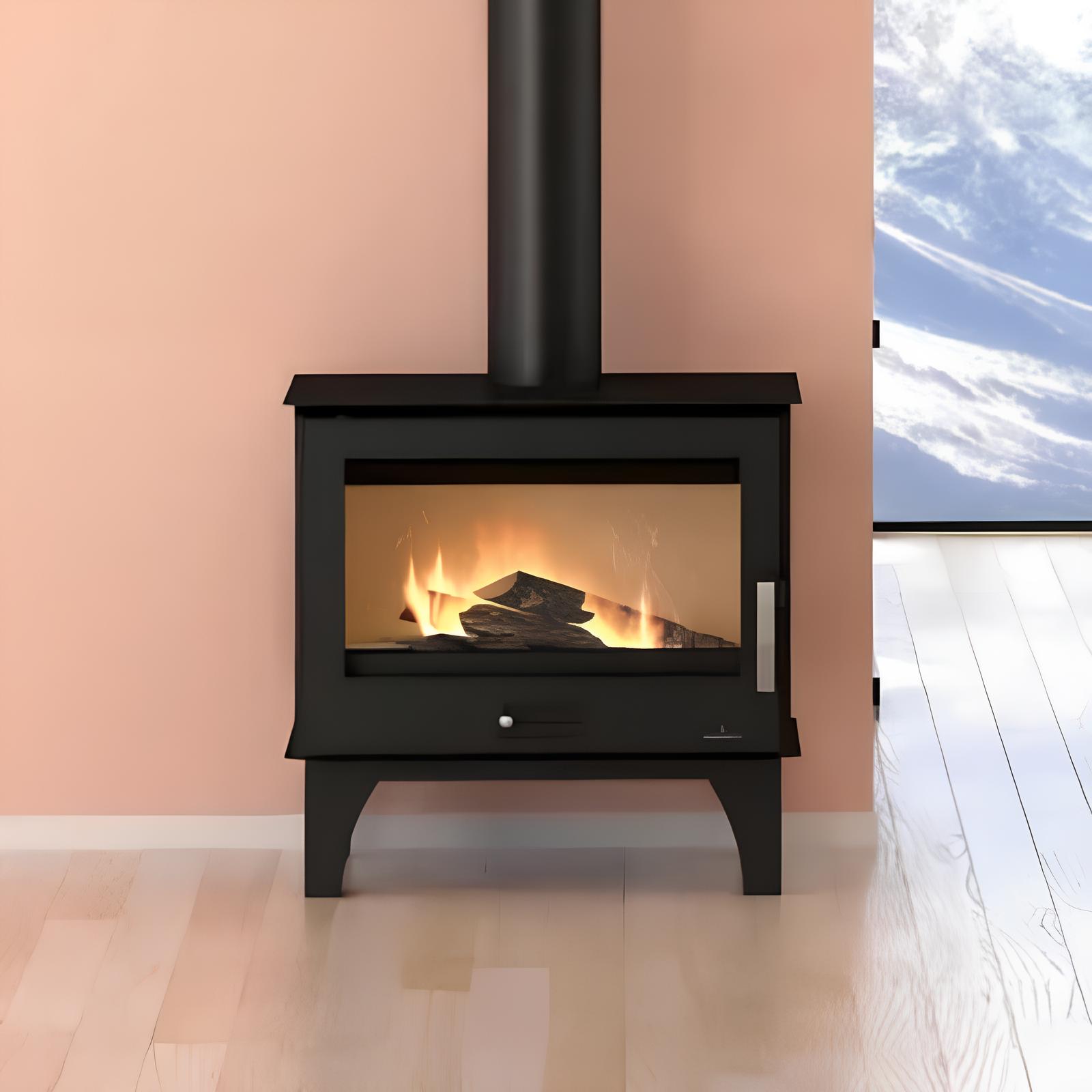 Poêle à bois Stephania – 7,5 kW (Compact moderne)